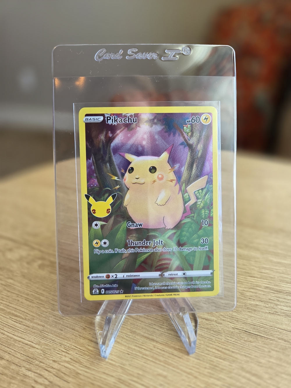 Pokemon Celebrations- Pikachu Full Art 25th Anniversary Trading Card